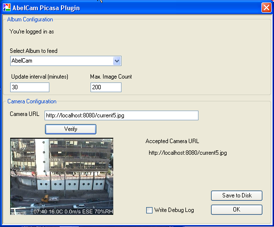 Picasa Plugin sample